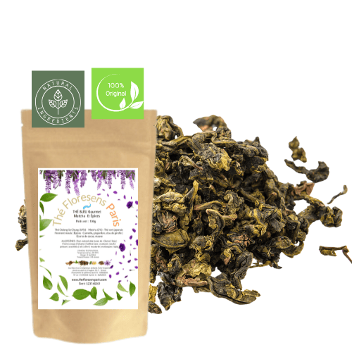 Thé Bleu Gourmet Matcha & Épices Douces - Thé Floresens Paris