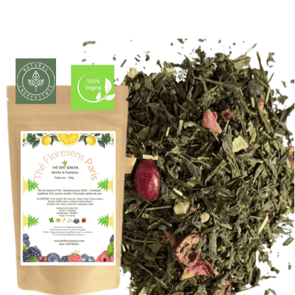 Thé Vert Sencha Menthe & Framboise - Thé Floresens Paris